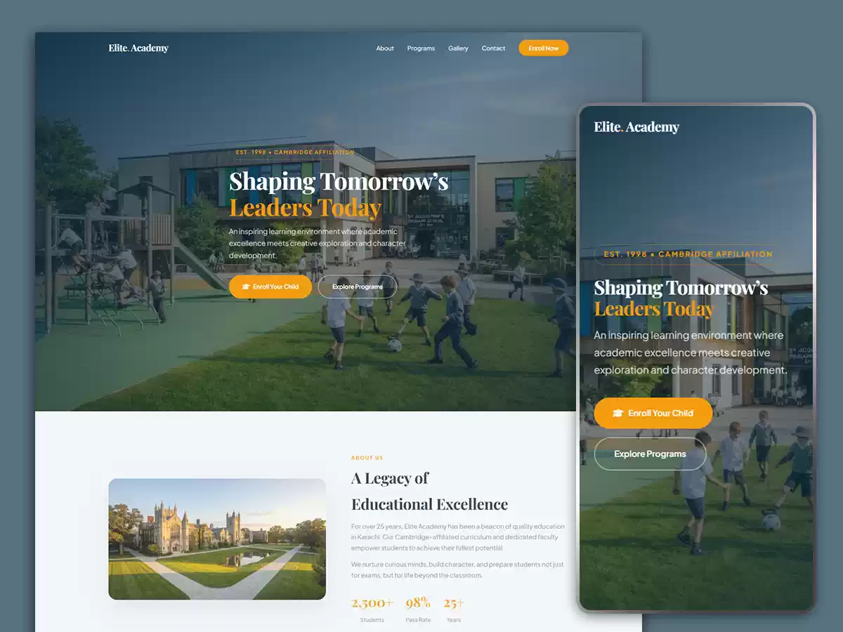 School website template 002-13
