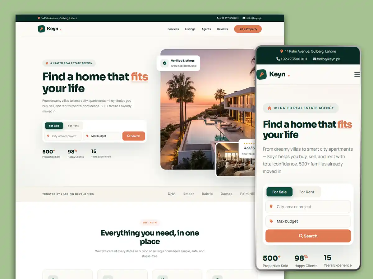 Real Estate website template 003-11